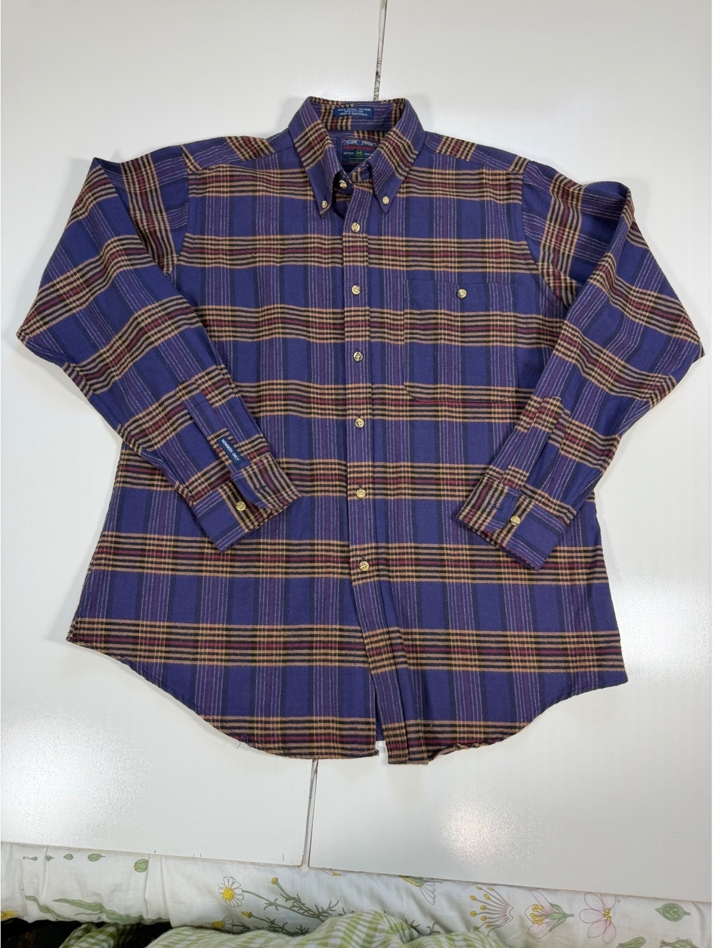 Vintage Members Only Club House Men's Plaid Shirt